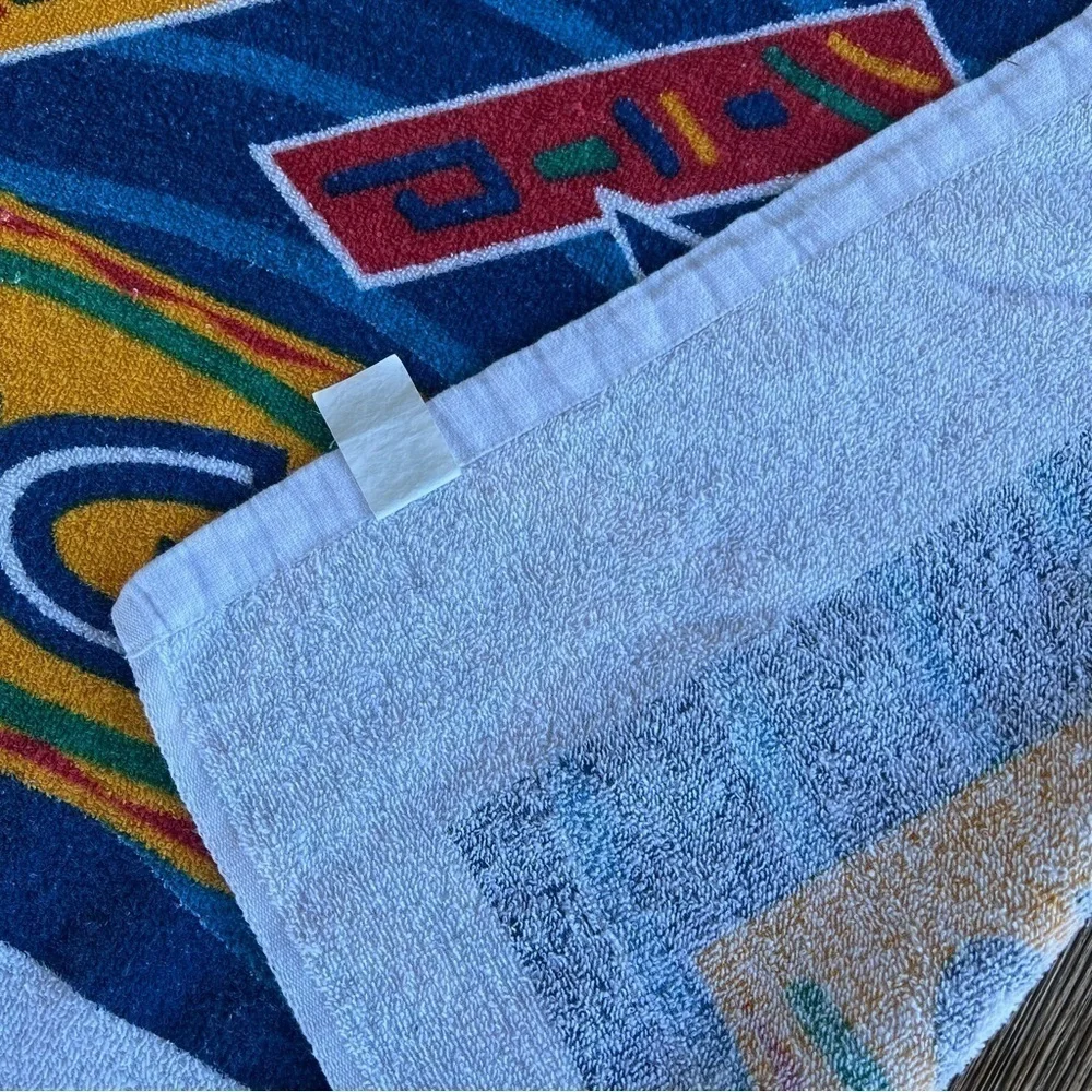 Vintage Los Angeles Dodgers LA MLB Promotional Beach Towel Viva Los Dodgers